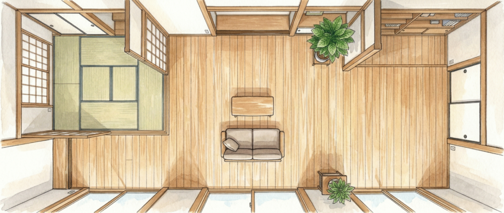 フロアサンディングと張替えの費用比較・中古住宅リフォーム