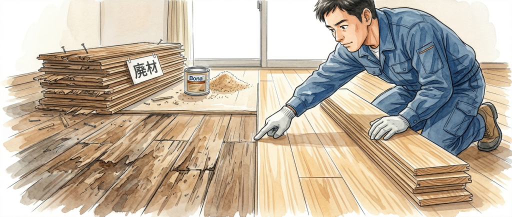 無垢床研磨の業者料金・値段相場と仕上げ別費用シミュレーション