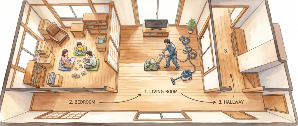ゾーニング方式による在宅施工の進め方