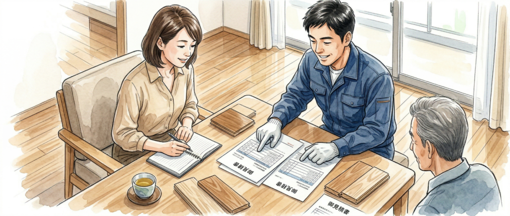 複数の床研磨業者から見積もりを取って比較する手順と4つのポイント