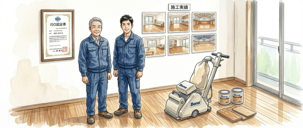 信頼できる床研磨業者の選び方・ISO認証と施工実績の確認ポイント
