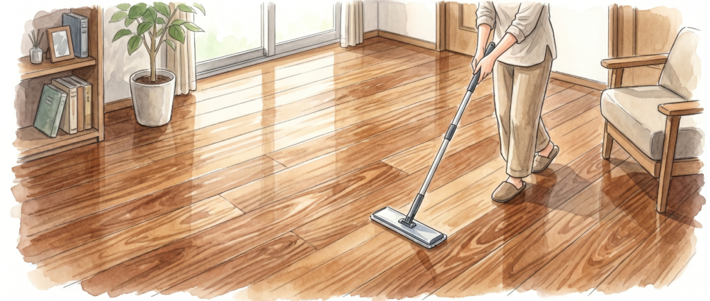 施工後の木床の日常メンテナンスとケア