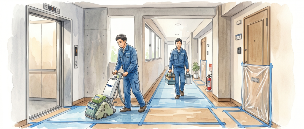 マンションでの在宅施工と共用部養生の注意点